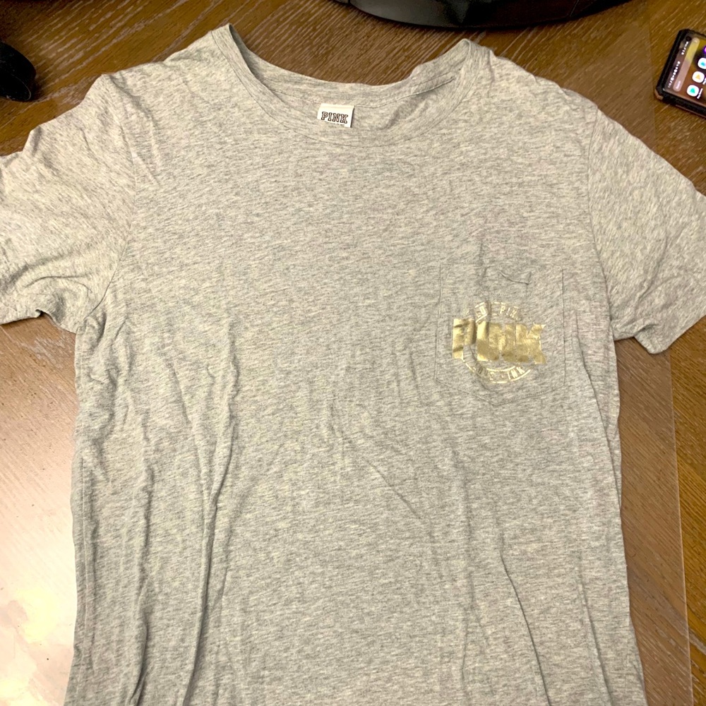 Victorias Secret Pink Grey Tshirt